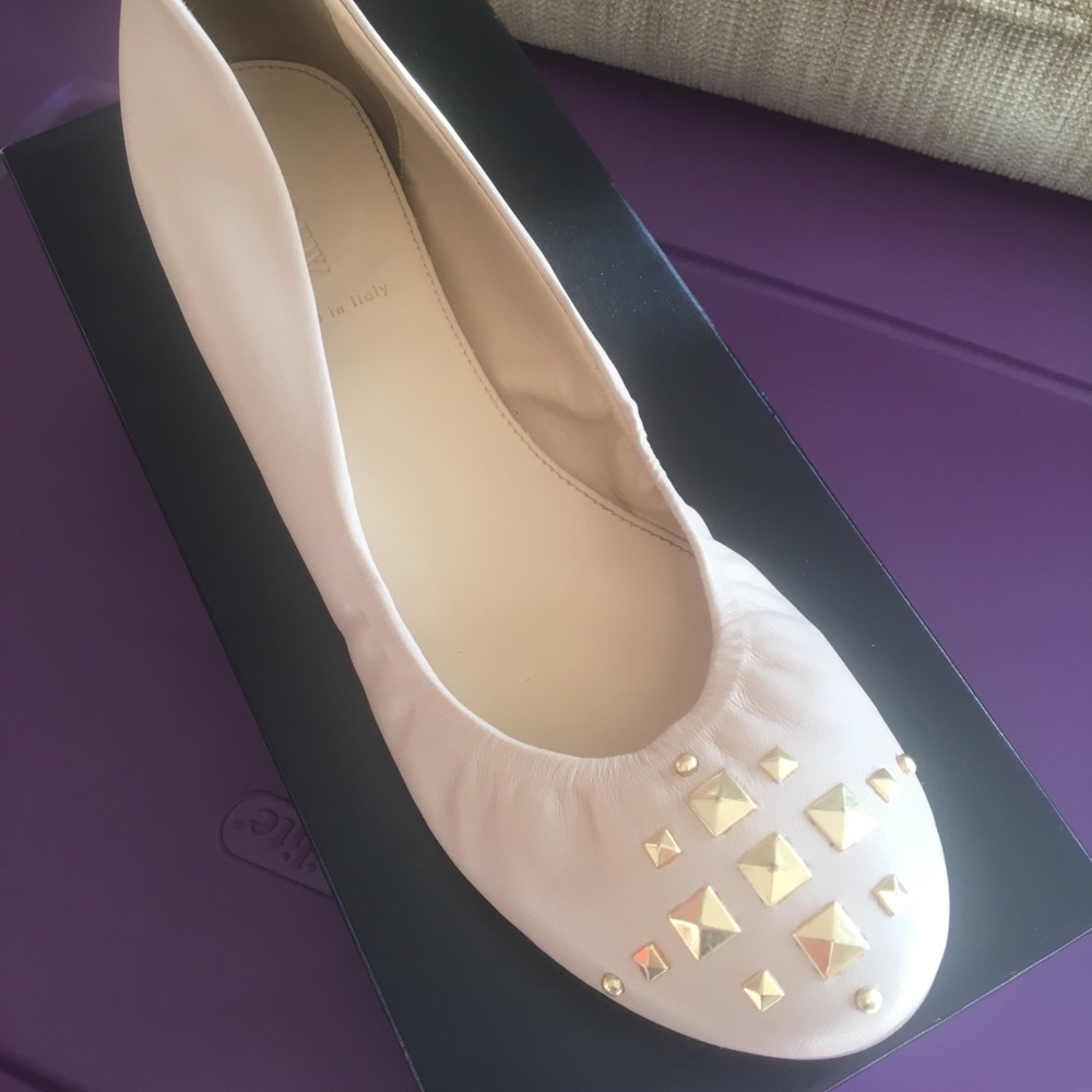 J Crew Cece Pyramid Studded Ballet Flats